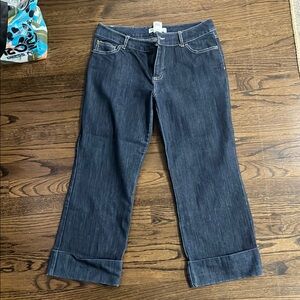 White House Black Market Women's Dark Blue Jeans